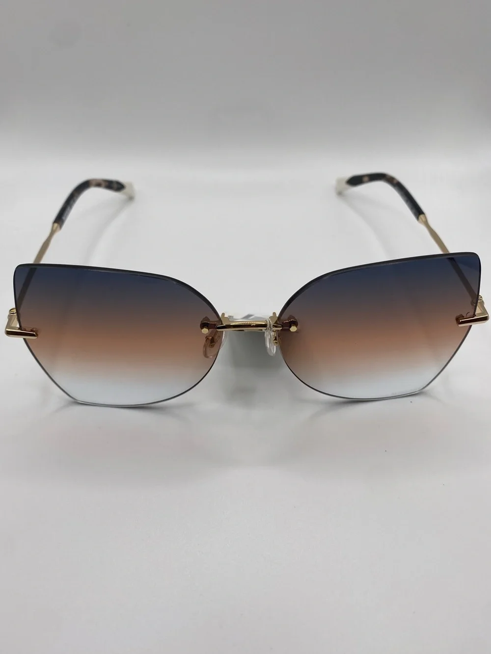Missoni MIS 0119/S 0J5G-PR Gold Gray Sh Brown 60-15-140 Rimless Sunglasses